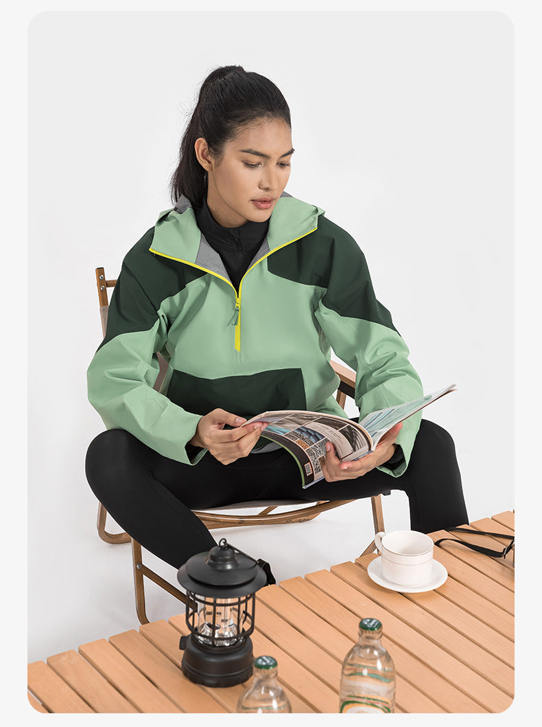 SWISSWELL Women Waterproof Hoodie Wear-Resistant Climbing Clothes DAW056|Swisswell