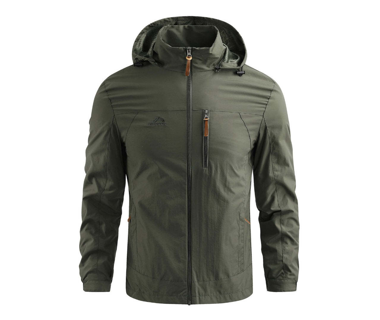 SWISSWELL Men's Hooded Windbreaker Top Thin Jacket -ZPK006989|Swisswell