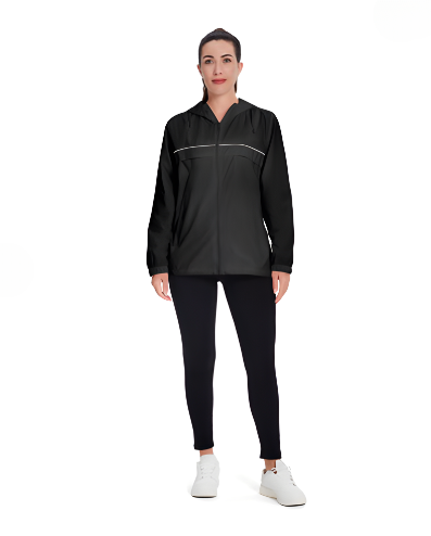 SWISSWELL Women's Rain Jacket Lightweight Waterproof Windbreaker Hoodie- CUWRC03381|Swisswell