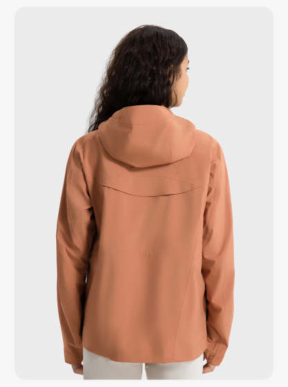 SWISSWELL Women Mountain Jacket Windproof Waterproof Half-Zip Hooded Travel Jacket-DAW040|Swisswell