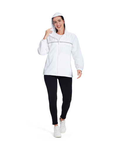 SWISSWELL Women's Rain Jacket Lightweight Waterproof Windbreaker Hoodie- CUWRC03381|Swisswell