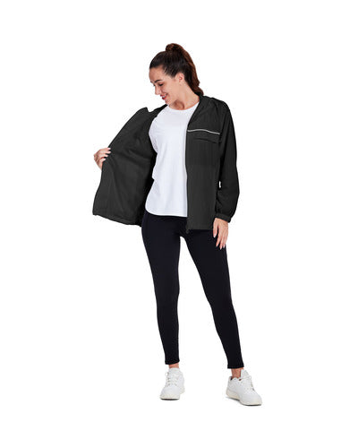 SWISSWELL Women's Rain Jacket Lightweight Waterproof Windbreaker Hoodie- CUWRC03381|Swisswell