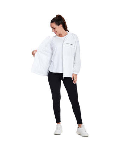SWISSWELL Women's Rain Jacket Lightweight Waterproof Windbreaker Hoodie- CUWRC03381|Swisswell