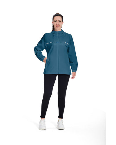 SWISSWELL Women's Rain Jacket Lightweight Waterproof Windbreaker Hoodie- CUWRC03381|Swisswell