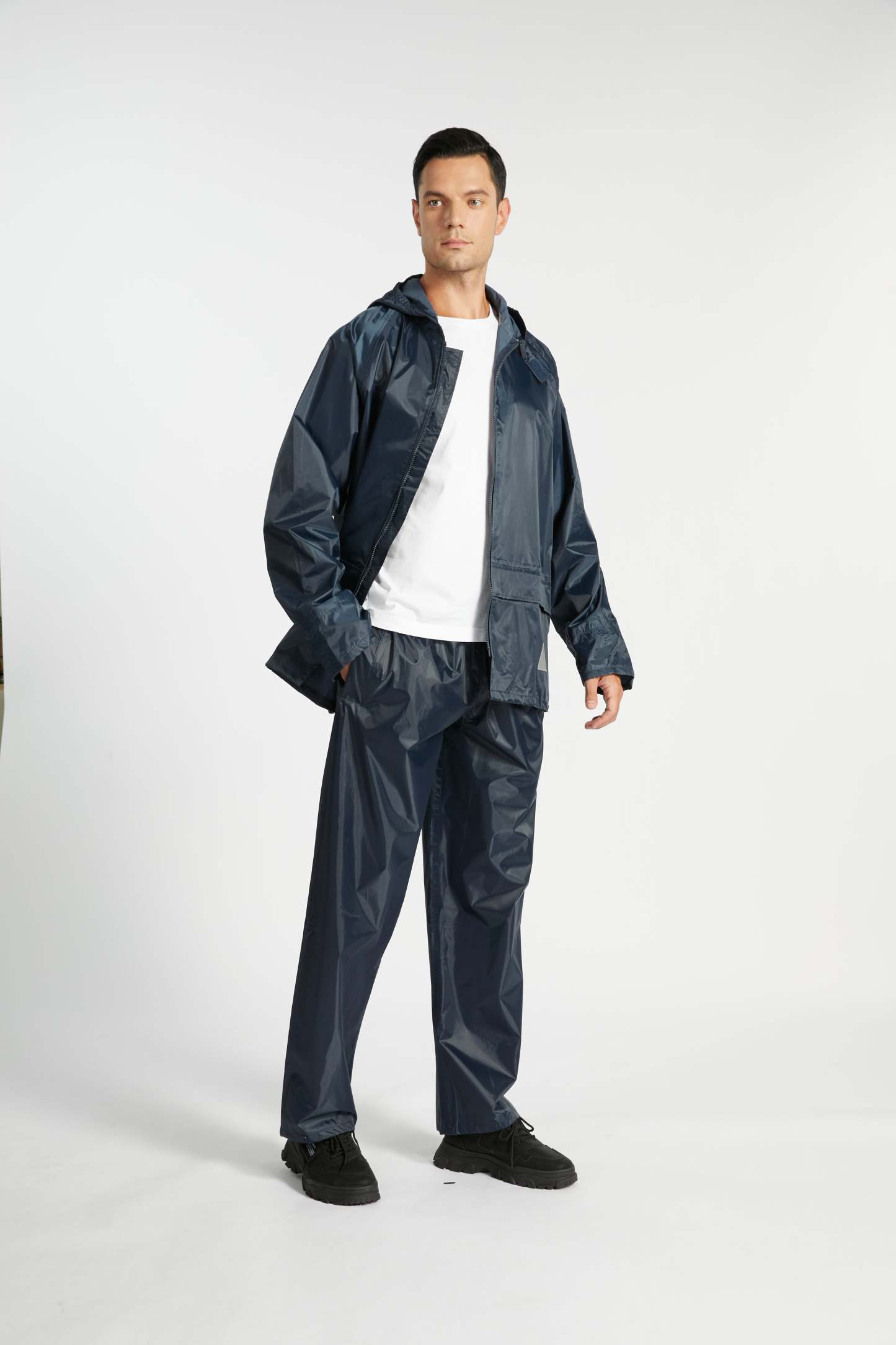 SWISSWELL Men's Windbreaker Rain Jacket Mens Lightweight Hooded Raincoat -ZPK000828|Swisswell