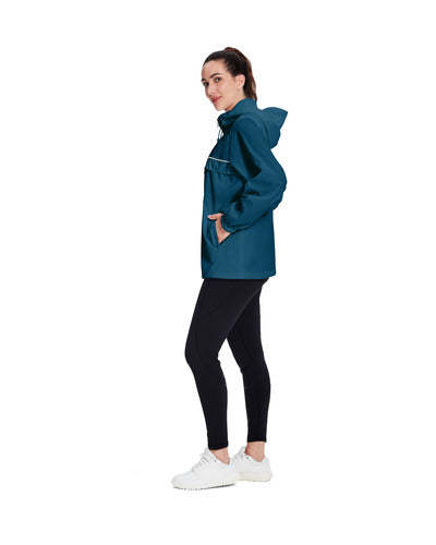 SWISSWELL Women's Rain Jacket Lightweight Waterproof Windbreaker Hoodie- CUWRC03381|Swisswell