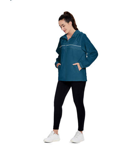 SWISSWELL Women's Rain Jacket Lightweight Waterproof Windbreaker Hoodie- CUWRC03381|Swisswell