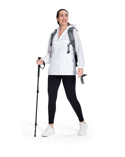 SWISSWELL Women's Rain Jacket Lightweight Waterproof Windbreaker Hoodie- CUWRC03381|Swisswell