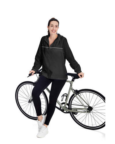 SWISSWELL Women's Rain Jacket Lightweight Waterproof Windbreaker Hoodie- CUWRC03381|Swisswell