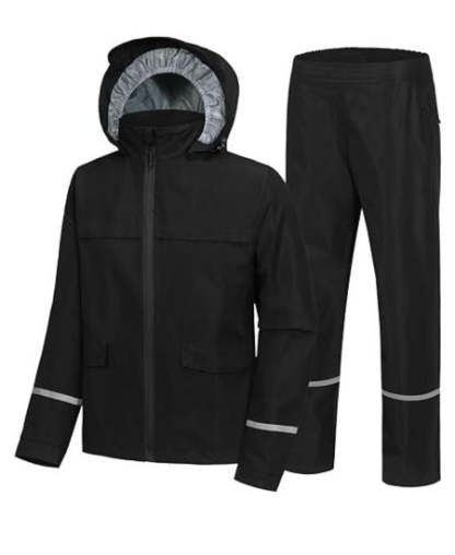 SWISSWELL Kids Gear Waterproof Rain Suit Hooded Jacket and Pants Set-CUBRS03258|Swisswell