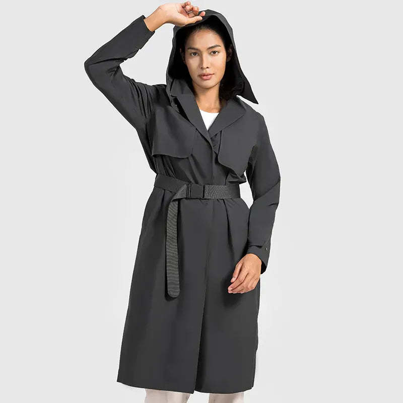 SWISSWELL Women's UV Protection Waterproof Windproof Vitality Trench Coat DWA014|Swisswell