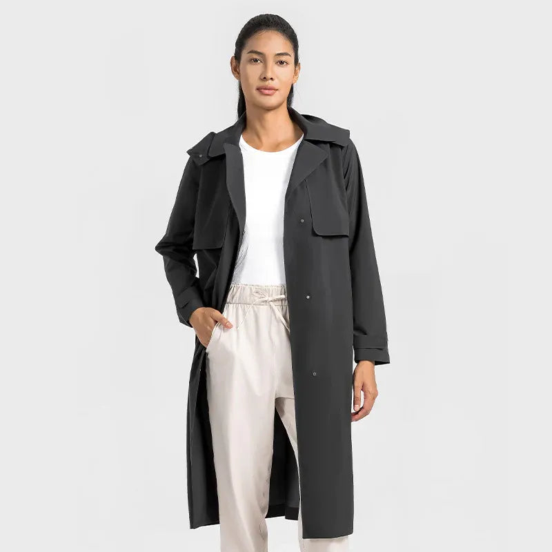 SWISSWELL Women's UV Protection Waterproof Windproof Vitality Trench Coat DWA014|Swisswell