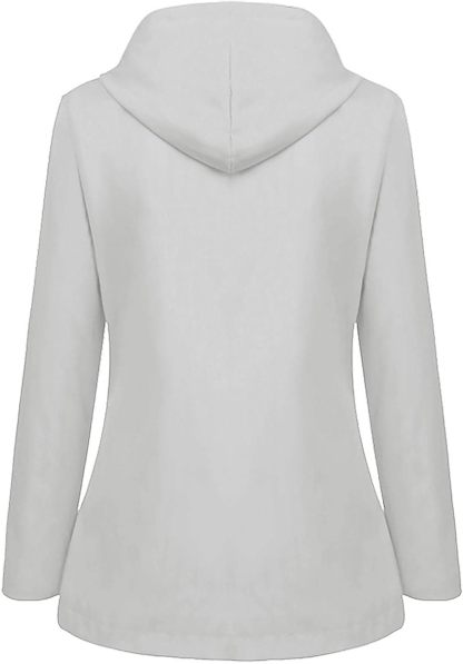 SWISSWELL Women Coat Solid Color Drawstring Windbreaker Hooded Jacket -ZPK006099|Swisswell