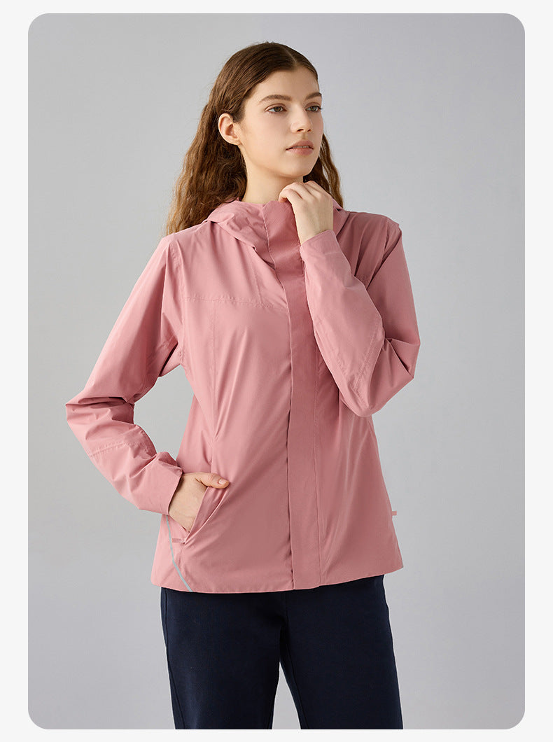 SWISSWELL Women Plus Velvet Single-Layer Soft Shell Hooded Jacket DAW011|Swisswell