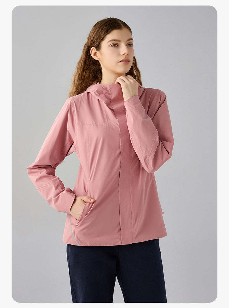 SWISSWELL Women Plus Velvet Single-Layer Soft Shell Hooded Jacket DAW011|Swisswell