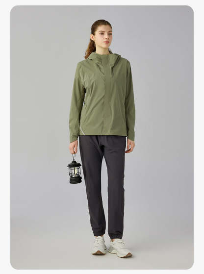 SWISSWELL Women Plus Velvet Single-Layer Soft Shell Hooded Jacket DAW011|Swisswell