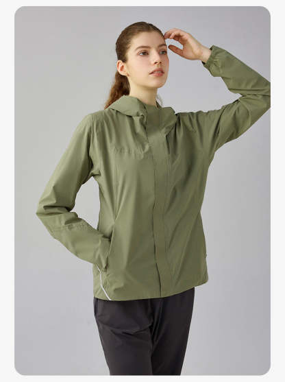 SWISSWELL Women Plus Velvet Single-Layer Soft Shell Hooded Jacket DAW011|Swisswell