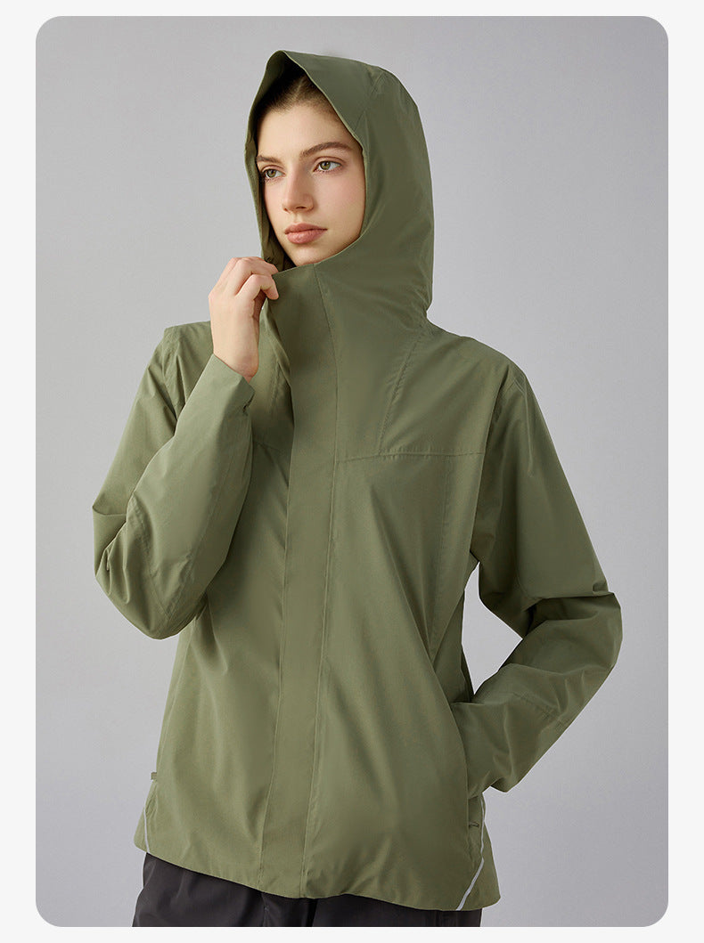 SWISSWELL Women Plus Velvet Single-Layer Soft Shell Hooded Jacket DAW011|Swisswell