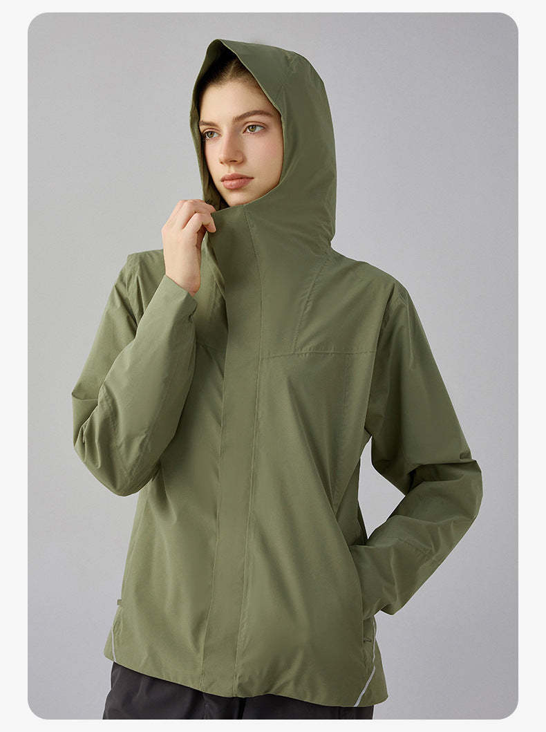 SWISSWELL Women Plus Velvet Single-Layer Soft Shell Hooded Jacket DAW011|Swisswell