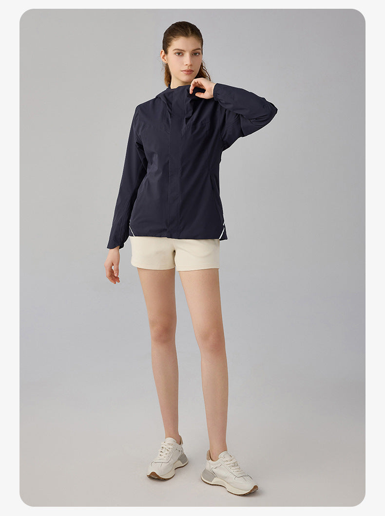 SWISSWELL Women Plus Velvet Single-Layer Soft Shell Hooded Jacket DAW011|Swisswell