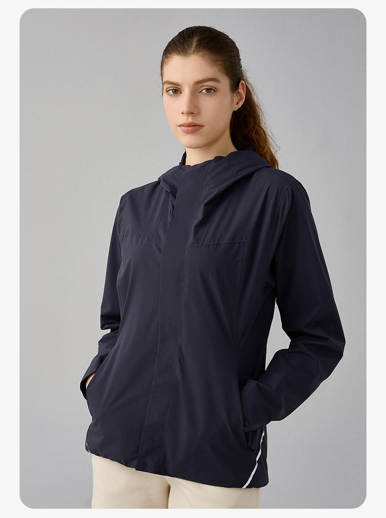 SWISSWELL Women Plus Velvet Single-Layer Soft Shell Hooded Jacket DAW011|Swisswell