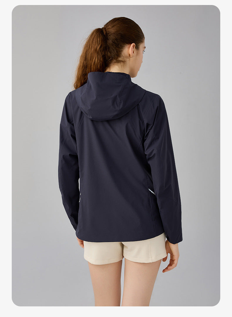 SWISSWELL Women Plus Velvet Single-Layer Soft Shell Hooded Jacket DAW011|Swisswell