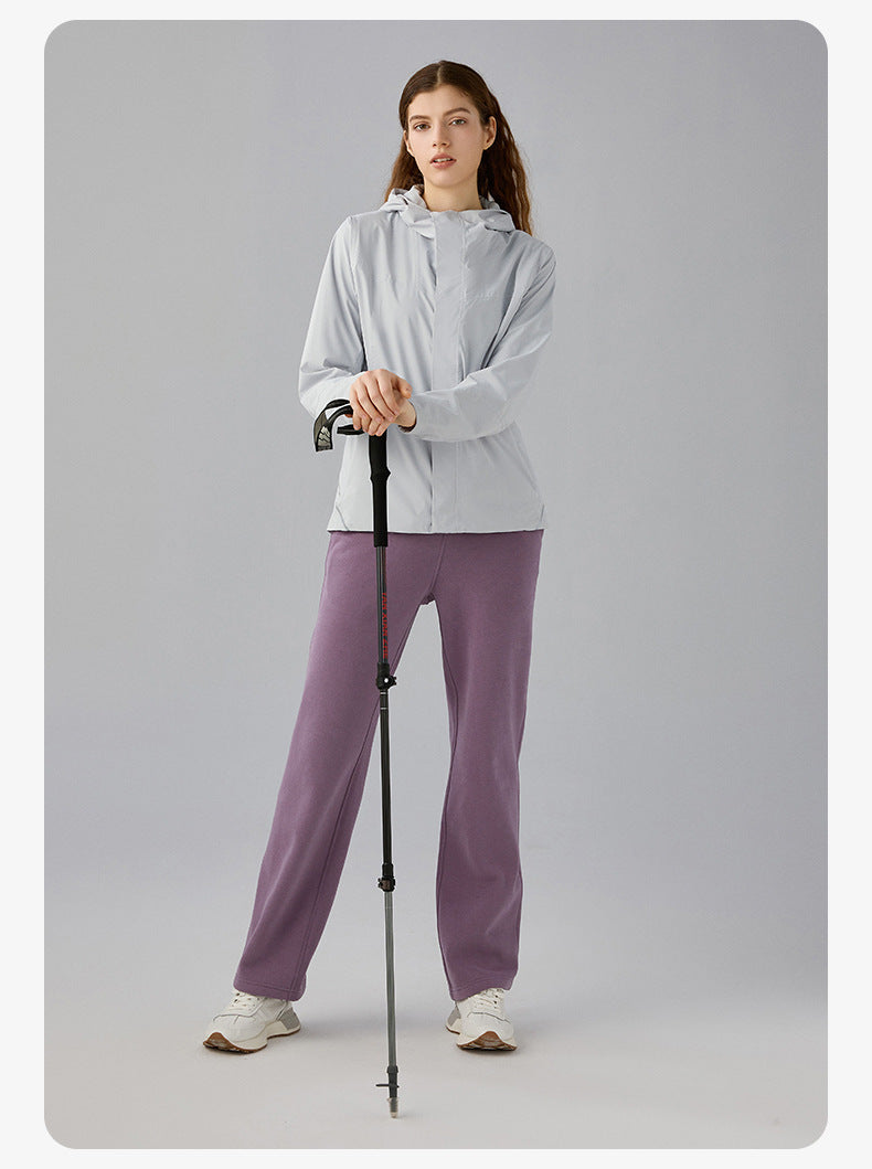 SWISSWELL Women Plus Velvet Single-Layer Soft Shell Hooded Jacket DAW011|Swisswell