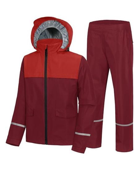 SWISSWELL Kids Gear Waterproof Rain Suit Hooded Jacket and Pants Set-CUBRS03258|Swisswell