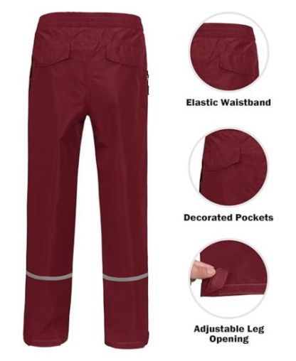 SWISSWELL Kids Gear Waterproof Rain Suit Hooded Jacket and Pants Set-CUBRS03258|Swisswell