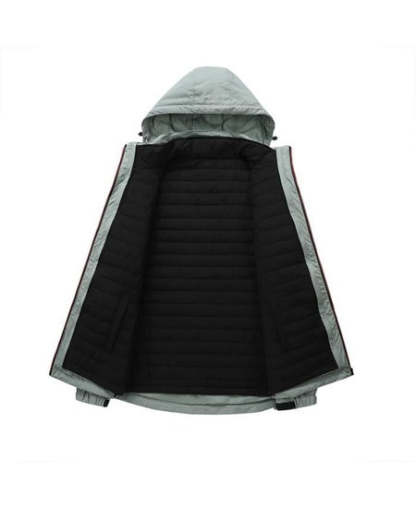 SWISSWELL Men's Casual Fleece Lined Waterproof Windproof Detachable Hooded Jacket -ZPK010361|Swisswell