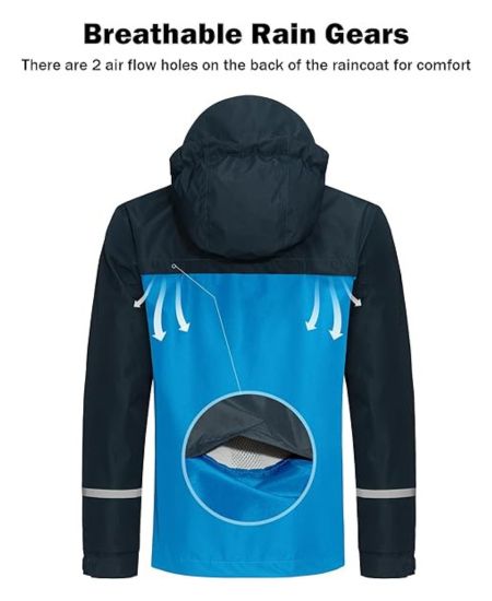 SWISSWELL Kids Gear Waterproof Rain Suit Hooded Jacket and Pants Set-CUBRS03258|Swisswell