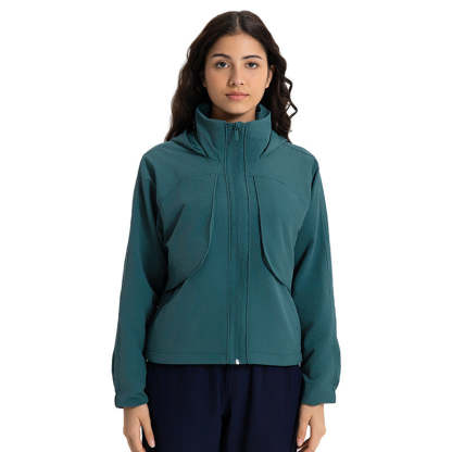SWISSWELL Women Windproof Hooded Soft Shell Slim Fit Jacket DAW012|Swisswell