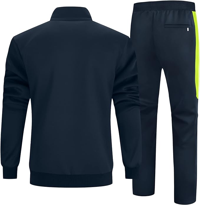 IGEEKWELL Men's Casual Track Suits Full Zip Hooded Sweatsuits Jogging Sports Tracksuit -CFMST00002|Swisswell