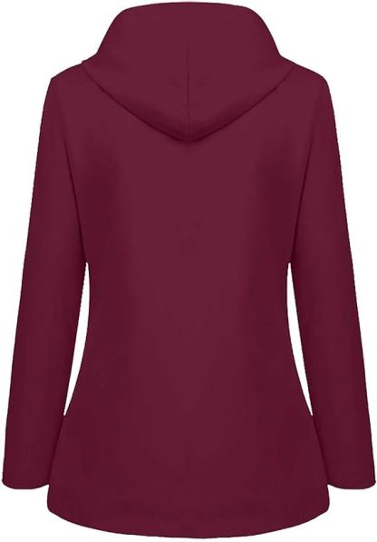 SWISSWELL Women Coat Solid Color Drawstring Windbreaker Hooded Jacket -ZPK006099|Swisswell