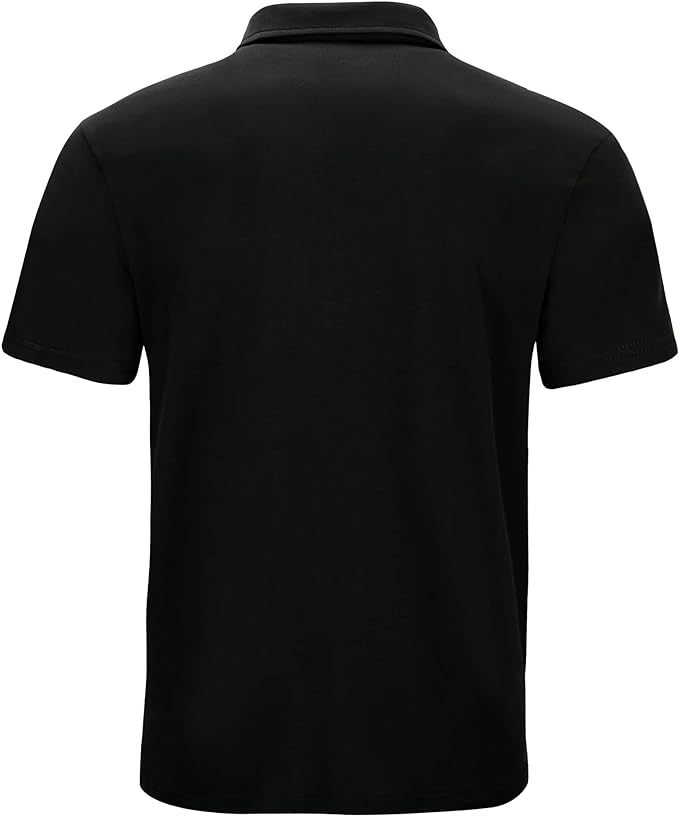 IGEEKWELL Men's Golf Regular Fit Polo Shirt Short Sleeve Double Pocket Summer Solid Tee Shirts-APOH700112|Swisswell