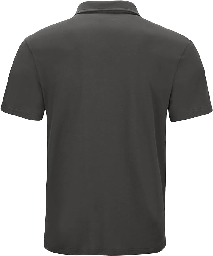 IGEEKWELL Men's Golf Regular Fit Polo Shirt Short Sleeve Double Pocket Summer Solid Tee Shirts-APOH700112|Swisswell