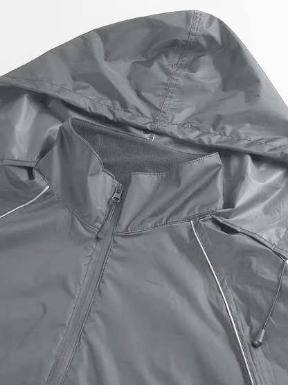 SWISSWELL Men's Windbreaker Rain Jacket Lightweight Hooded Raincoat -ZPK006301|Swisswell