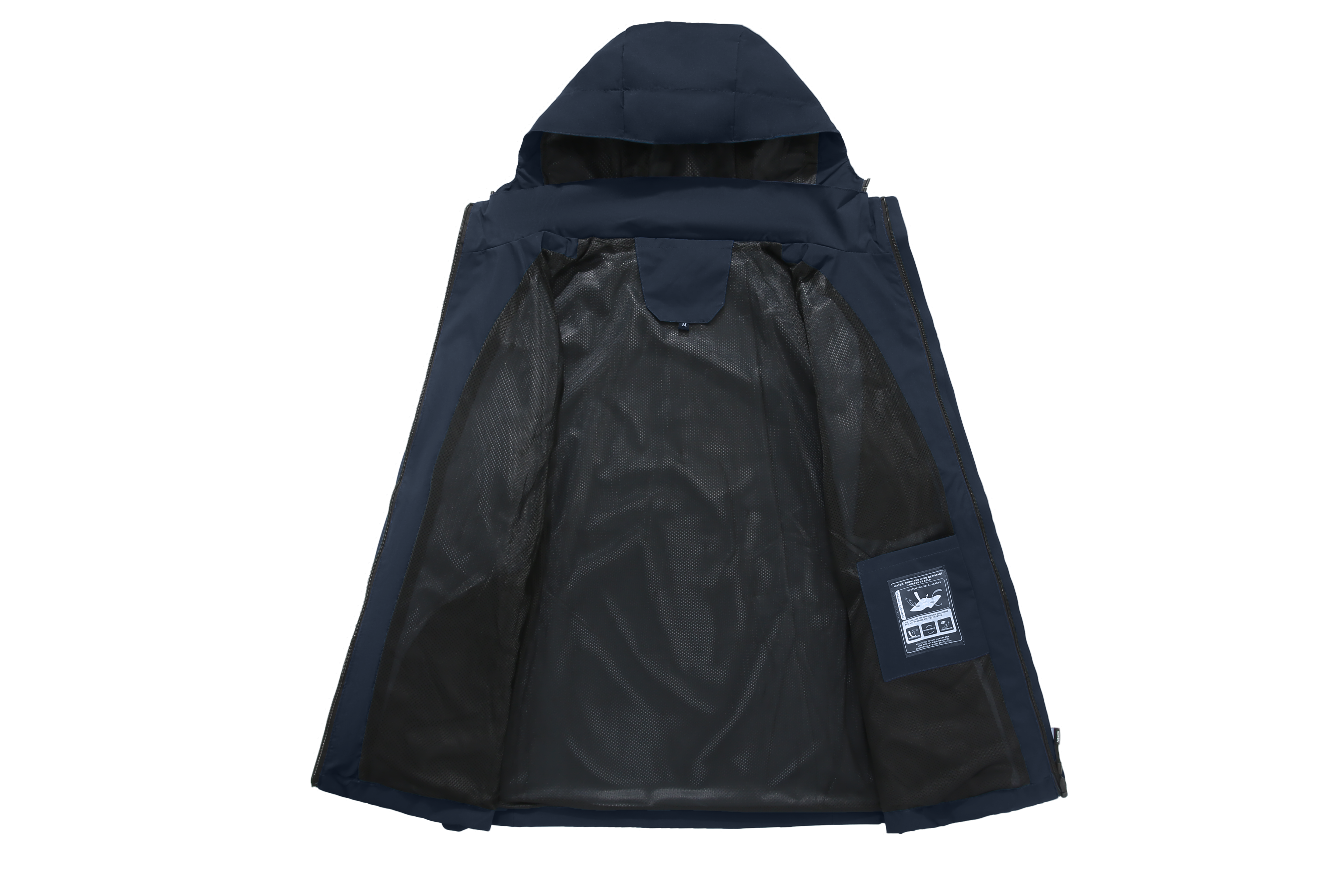 SWISSWELL Men's Windbreaker Rain Jacket Lightweight Hooded Raincoat -CUMRC01482|Swisswell