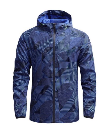 SWISSWELL Men's Striped Full Sports Waterproof Breathable Rain Jacket Windbreaker-ZPK010371|Swisswell
