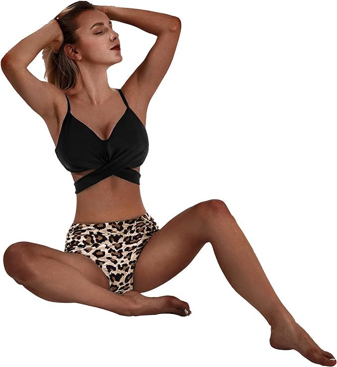 IGEEKWELL Women's Wrap Bikini Set Push Up High Waisted 2 Piece Swimsuits-AUWOS00316|Swisswell