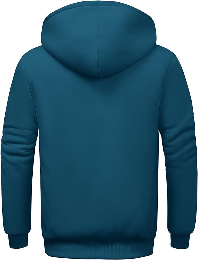 IGEEKWELL Men's Winter Hoodies Full Zip Up Fleece Sherpa Lined Heavyweight Jacket-ZITY0652|Swisswell