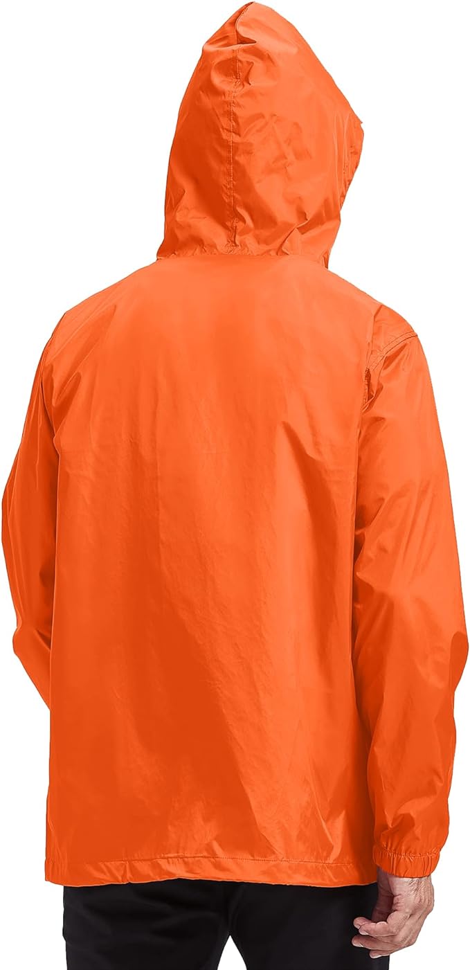 IGEEKWELL Men's Waterproof Lightweight Windbreaker Hooded Rain Jacket for Hiking-CFMNY00001|Swisswell