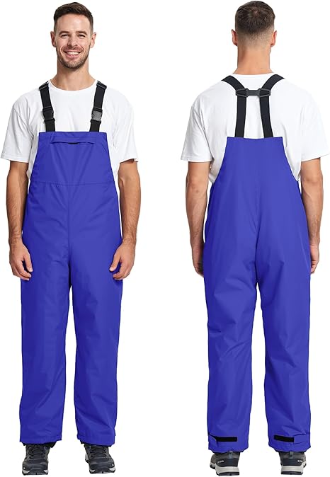 Men's Waterproof Jacket and Bibs Pants Rainwear-CUMRS03371