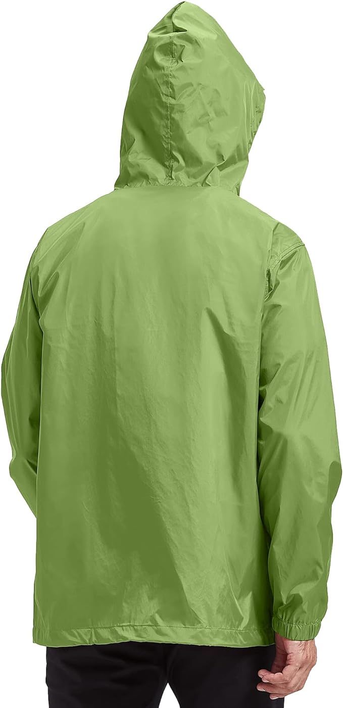 IGEEKWELL Men's Waterproof Lightweight Windbreaker Hooded Rain Jacket for Hiking-CFMNY00001|Swisswell
