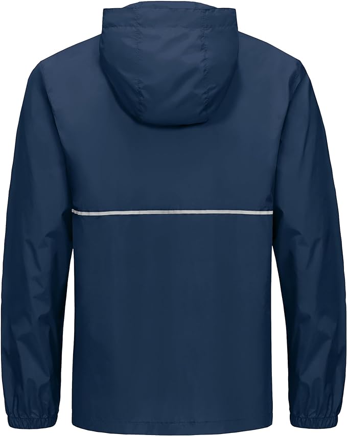 IGEEKWELL Men's Rain Hooded Jacket Golf Raincoat Waterproof Windbreaker-CUMRC03998|Swisswell