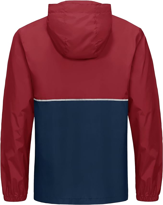 IGEEKWELL Men's Rain Hooded Jacket Golf Raincoat Waterproof Windbreaker-CUMRC03998|Swisswell