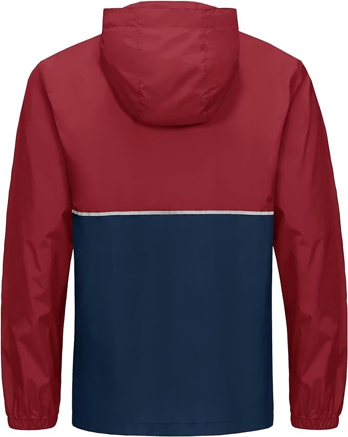 IGEEKWELL Men's Rain Hooded Jacket Golf Raincoat Waterproof Windbreaker-CUMRC03998|Swisswell