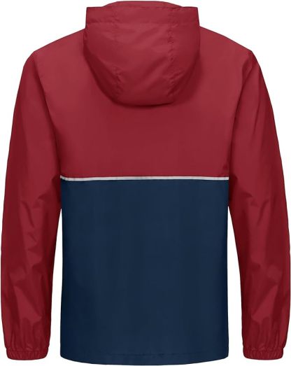 IGEEKWELL Men's Rain Hooded Jacket Golf Raincoat Waterproof Windbreaker-CUMRC03998|Swisswell