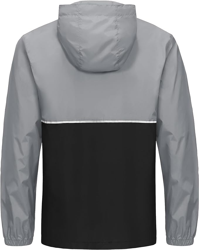 IGEEKWELL Men's Rain Hooded Jacket Golf Raincoat Waterproof Windbreaker-CUMRC03998|Swisswell