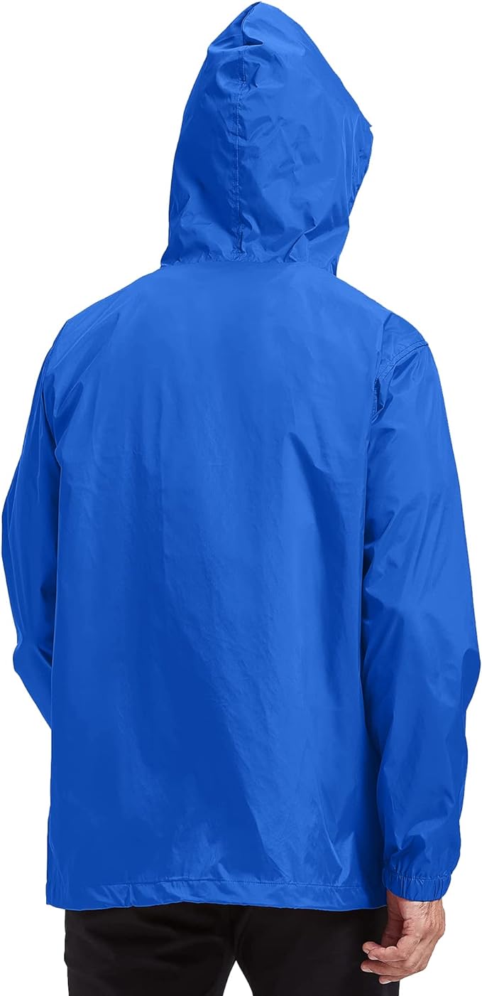 IGEEKWELL Men's Waterproof Lightweight Windbreaker Hooded Rain Jacket for Hiking-CFMNY00001|Swisswell